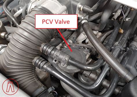 where does pcv valve hook up to